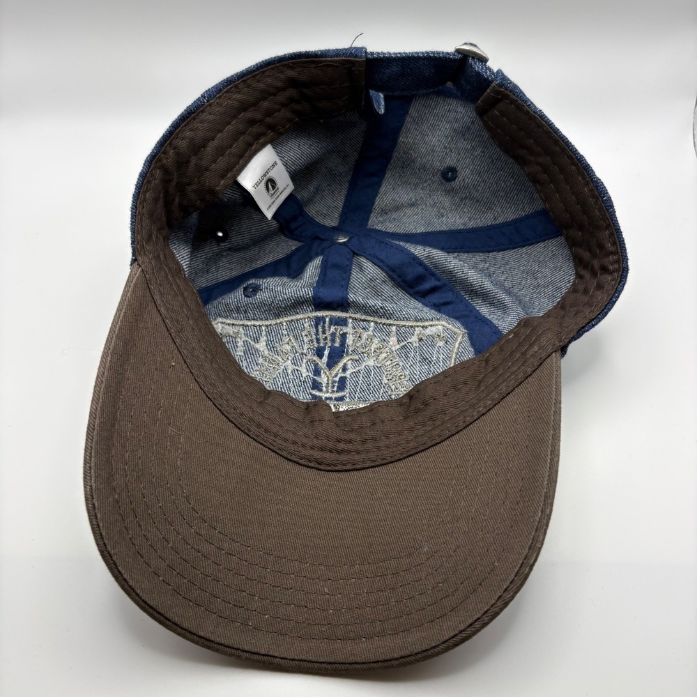 Yellowstone TV Show Denim Baseball Cap Hat Protect The Family Dutton Ranch Blue - Picture 4 of 5